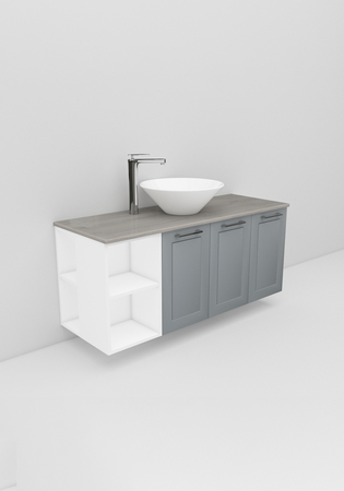 Flexline Servantskap M. 139.4 1200 Grå Mat Ramme