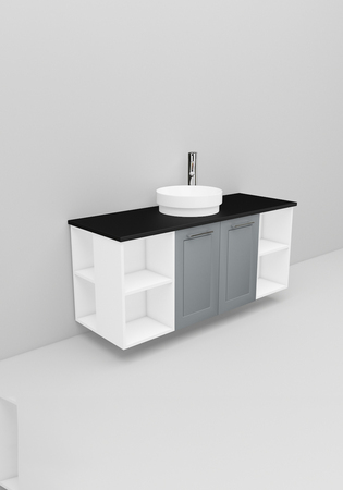 Flexline Servantskap M. 151.4 1200 Grå Mat Ramme