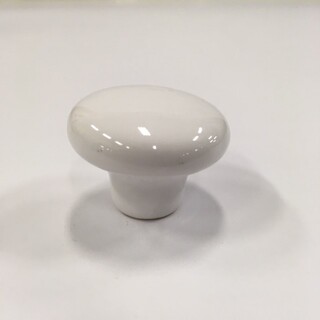 Round Procelain Knob White