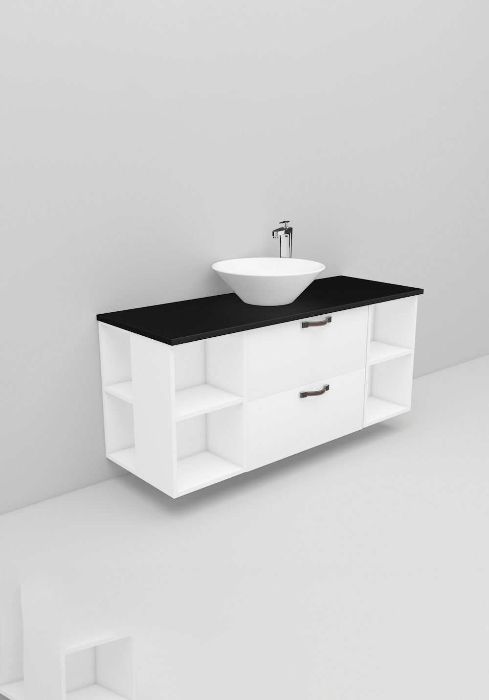 Flexline Servantskap M. 182.1 1200 Hvit Mat