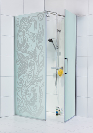 Dusjhjørne Frost Concept Vegg 1150 Happy Dør 900 Frost