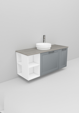 Flexline Underskap Modell 204.4 1200 Grå Mat Ramme