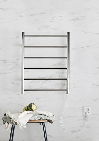Håndkletørker Home 530X680 Rustfri Blank Høyre