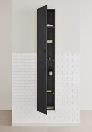 Høyskap Multi Svart Tretekstur