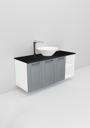 Flexline Servantskap M. 134.4 1200 Grå Mat Ramme