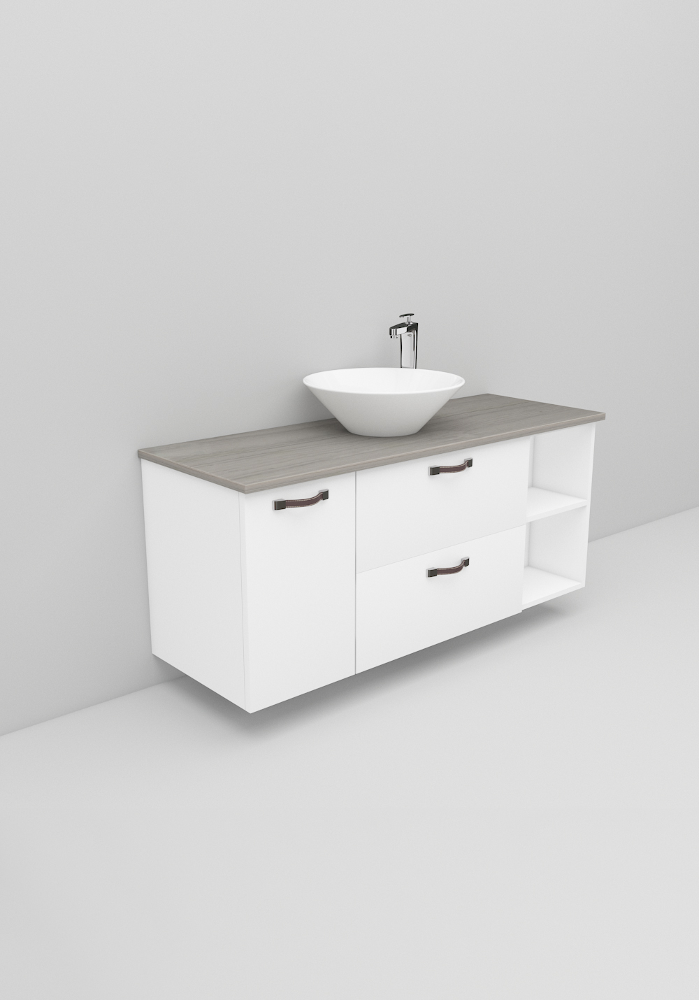 Flexline Servantskap M. 163.1 1200 Hvit Mat