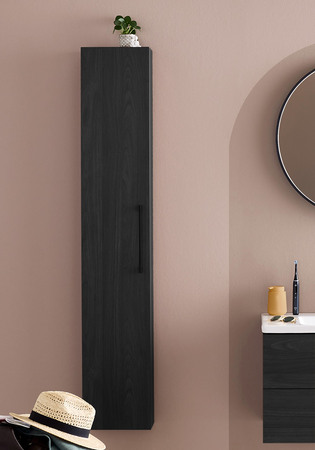 Høyskap Multi Svart Tretekstur