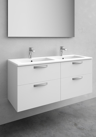 Servantskap City Hvit Matt 1200D
