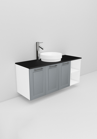 Flexline Servantskap M. 135.4 1200 Grå Mat Ramme