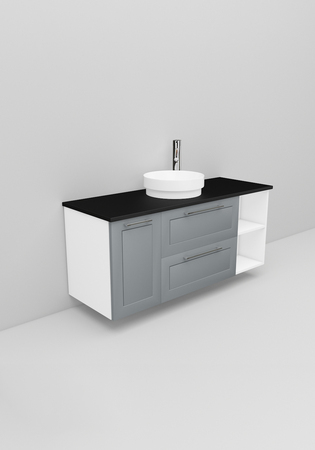 Flexline Servantskap M. 167.4 1200 Grå Mat Ramme