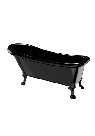 Badekar Old England 153 Svart Med Svart Føtter