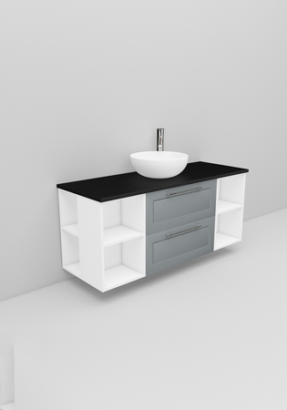 Flexline Servantskap M. 184.4 1200 Grå Mat Ramme