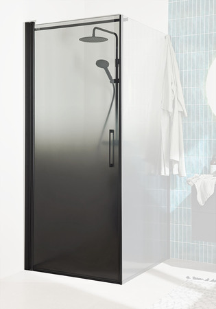 Dusjdør Frost C 90 Svart Gradientglass Venstre