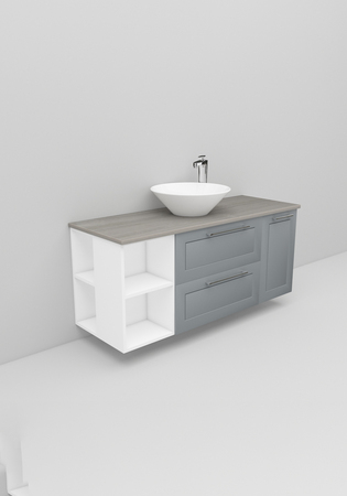Flexline Servantskap M. 171.4 1200 Grå Mat Ramme