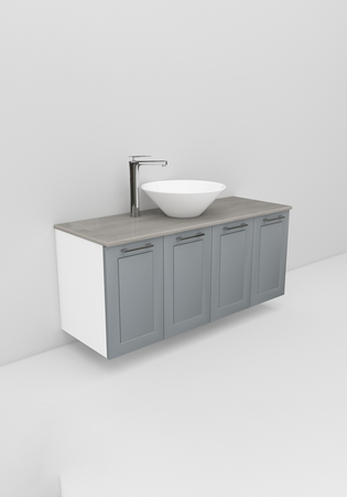 Flexline Servantskap M. 123.4 1200 Grå Mat Ramme