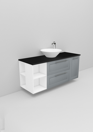 Flexline Servantskap M. 174.4 1200 Grå Mat Ramme