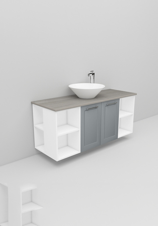 Flexline Servantskap M. 147.4 1200 Grå Mat Ramme