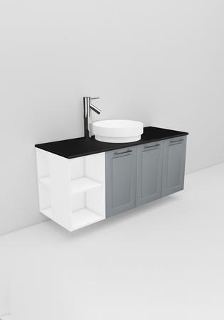 Flexline Servantskap M. 143.4 1200 Grå Mat Ramme