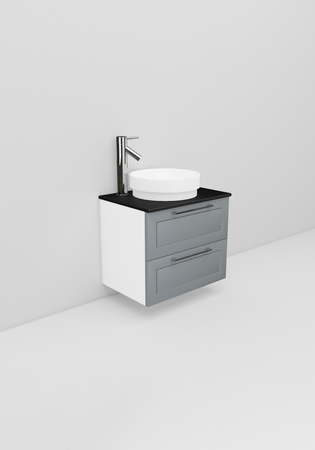 Flexline Servantskap M. 15.4 600 Grå Mat Ramme