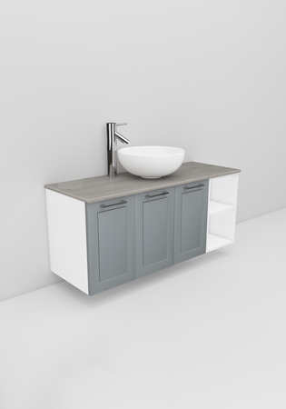 Flexline Servantskap M. 133.4 1200 Grå Mat Ramme