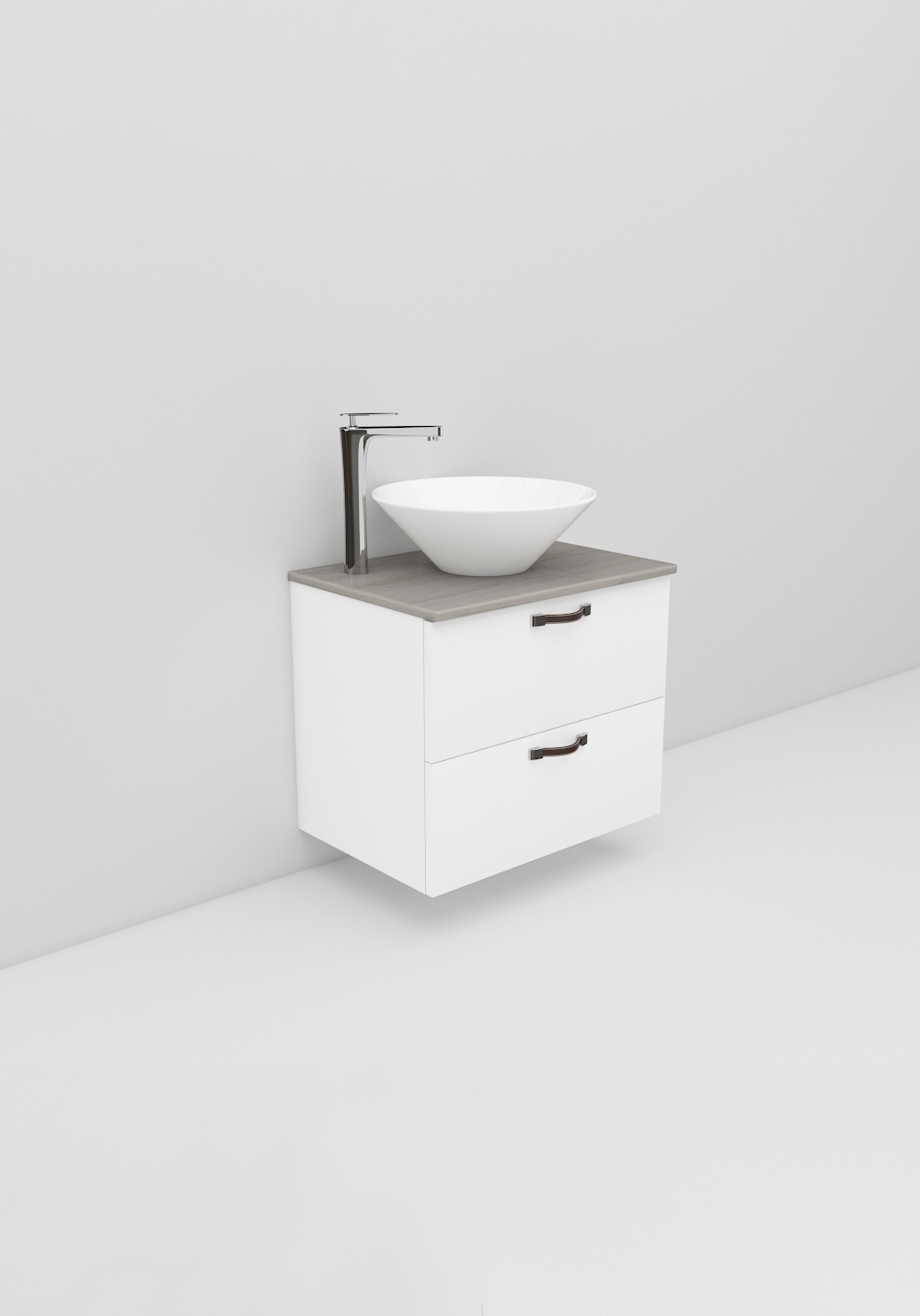 Flexline Servantskap M. 11.1 600 Hvit Mat