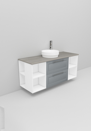 Flexline Servantskap M. 180.4 1200 Grå Mat Ramme