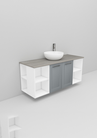 Flexline Servantskap M. 149.4 1200 Grå Mat Ramme