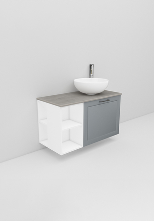 Flexline Underskap Modell 113.4 900H Grå Mat Ramme