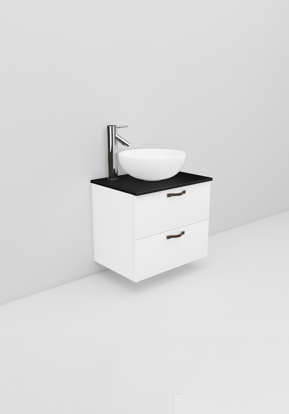 Flexline Servantskap M. 16.1 600 Hvit Mat