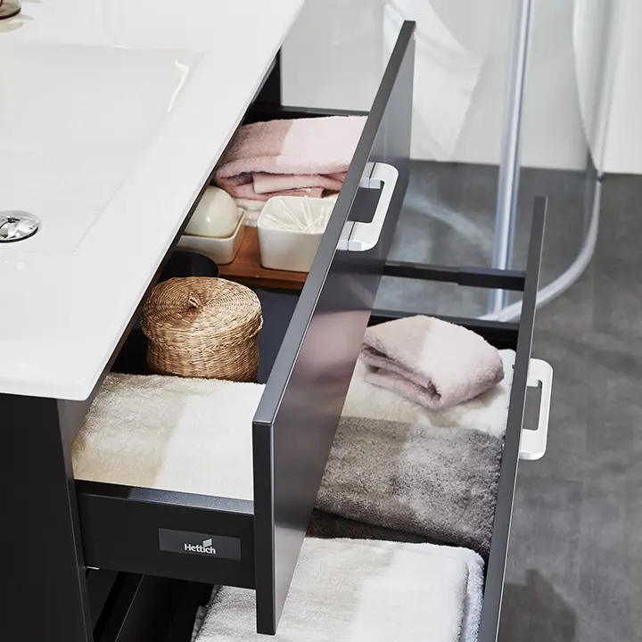 God oppbevaringsplass i skuffene