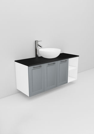 Flexline Servantskap M. 136.4 1200 Grå Mat Ramme