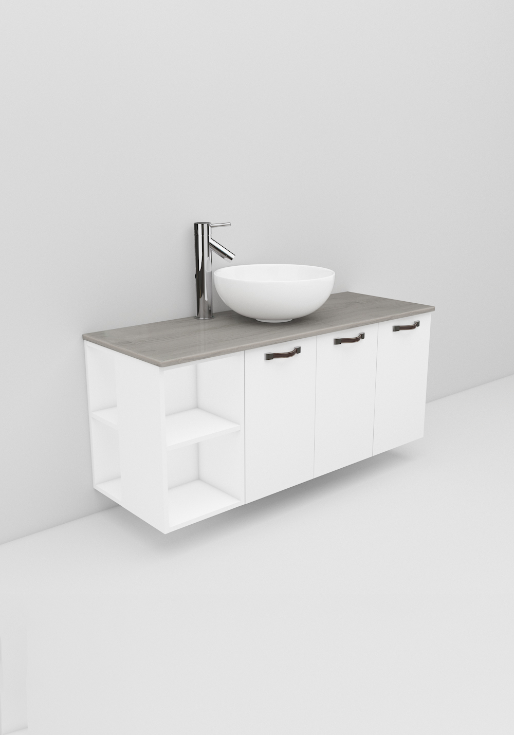 Flexline Servantskap M. 141.1 1200 Hvit Mat