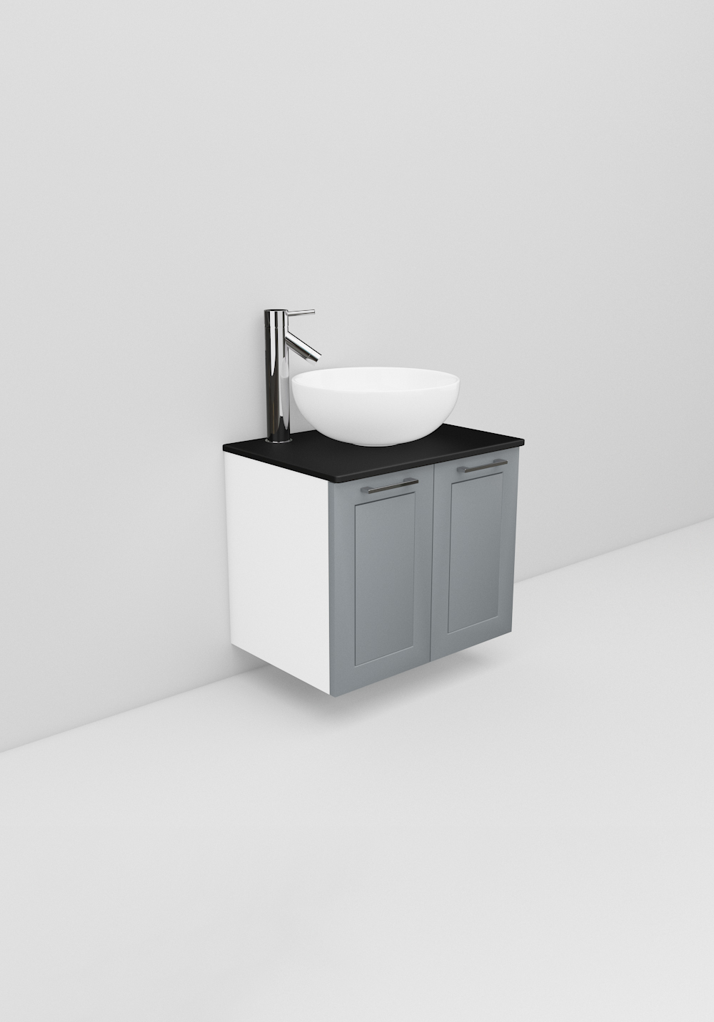 Flexline Servantskap M. 8.4 600 Grå Mat Ramme