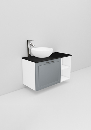 Flexline Underskap Modell 120.4 900V Grå Mat Ramme